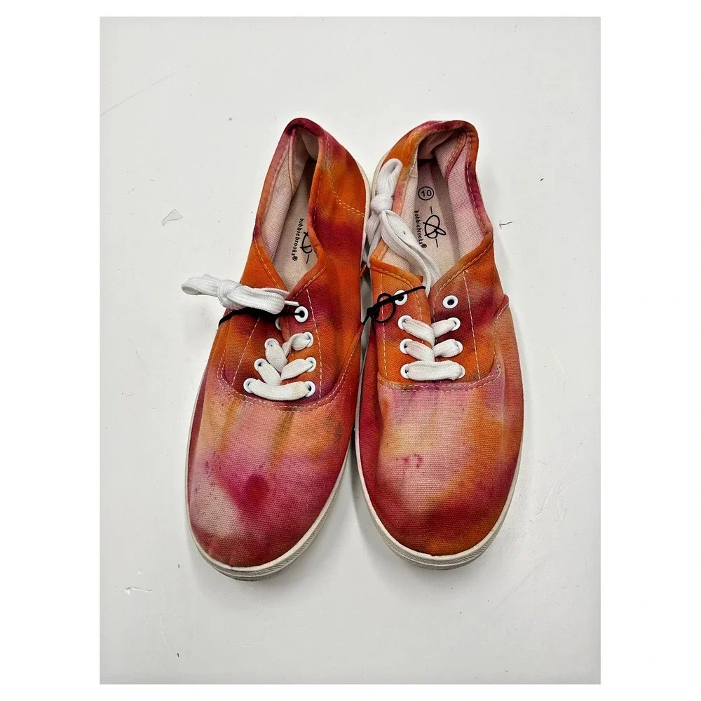 Bobbie‎ Brooks Women's Tie Dye Canvas Sneakers Size 10